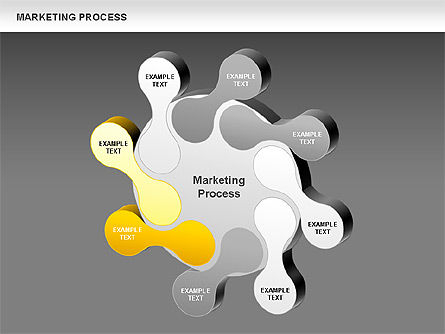 Marketing-Prozess Konzept Diagramm, Folie 17, 00961, Business Modelle — PoweredTemplate.com