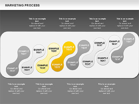 Diagrama del concepto del proceso de marketing, Diapositiva 20, 00961, Modelos de negocios — PoweredTemplate.com