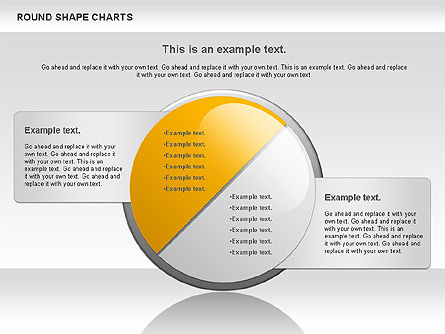 Round Shape Chart, Free PowerPoint Template, 00962, Pie Charts — PoweredTemplate.com