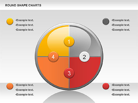 Round Shape Chart, Slide 5, 00962, Pie Charts — PoweredTemplate.com