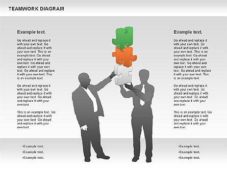 Teamwork with Puzzles, Slide 6, 00964, Business Models — PoweredTemplate.com