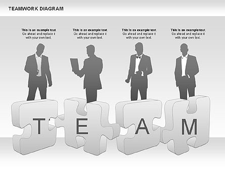 Teamwork with Puzzles, Slide 9, 00964, Business Models — PoweredTemplate.com