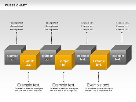 Tableaux des cubes, Diapositive 6, 00965, Schémas d'étapes — PoweredTemplate.com