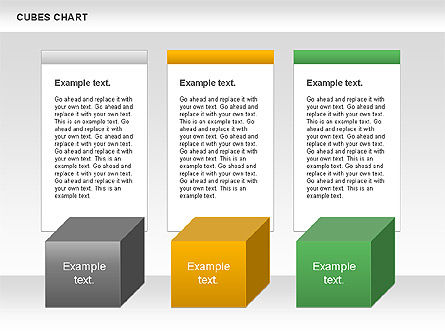 Tableaux des cubes, Diapositive 8, 00965, Schémas d'étapes — PoweredTemplate.com