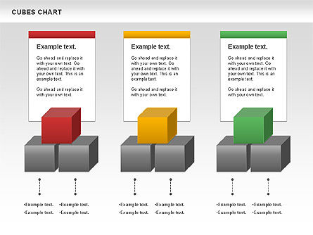 Tableaux des cubes, Diapositive 9, 00965, Schémas d'étapes — PoweredTemplate.com