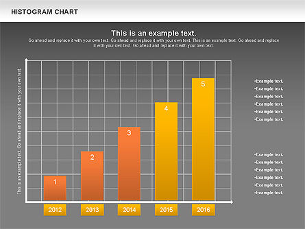 Gráfico del histograma, Diapositiva 12, 00968, Modelos de negocios — PoweredTemplate.com