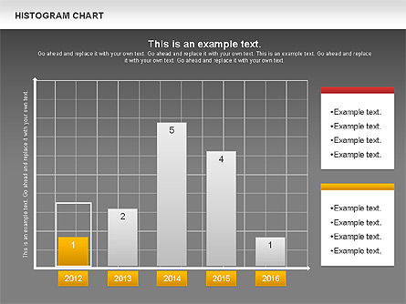 히스토그램 차트, 슬라이드 13, 00968, 비즈니스 모델 — PoweredTemplate.com
