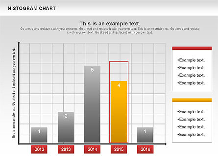 히스토그램 차트, 슬라이드 5, 00968, 비즈니스 모델 — PoweredTemplate.com