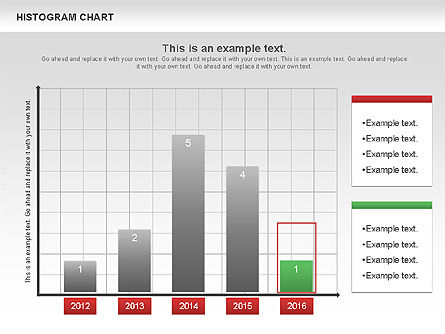 히스토그램 차트, 슬라이드 6, 00968, 비즈니스 모델 — PoweredTemplate.com
