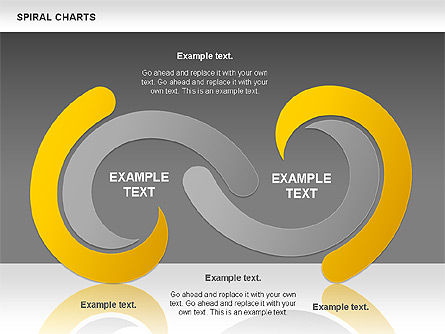 Spiraal vormen grafiek, Dia 13, 00969, Businessmodellen — PoweredTemplate.com