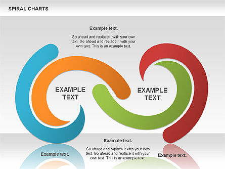 Gráfico de formas espirales, Diapositiva 2, 00969, Modelos de negocios — PoweredTemplate.com