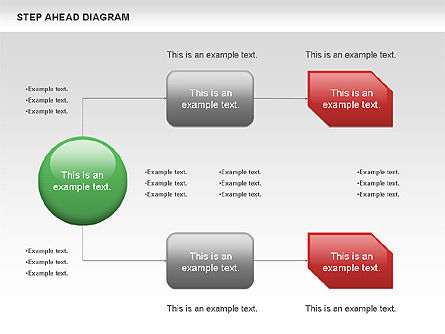 Schritt voran Diagramm, PowerPoint-Vorlage, 00970, Ablaufdiagramme — PoweredTemplate.com