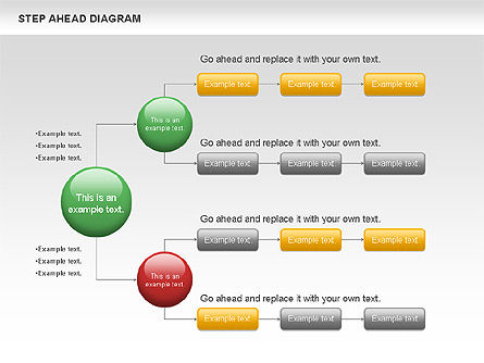 Passo avanti chart, Slide 10, 00970, Diagrammi di Flusso — PoweredTemplate.com