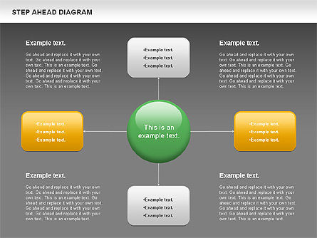 Étape avant tableau, Diapositive 14, 00970, Organigrammes — PoweredTemplate.com