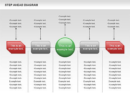 Passo avanti chart, Slide 4, 00970, Diagrammi di Flusso — PoweredTemplate.com