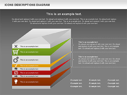 Gráfico de proceso con iconos, Diapositiva 12, 00971, Diagramas de proceso — PoweredTemplate.com