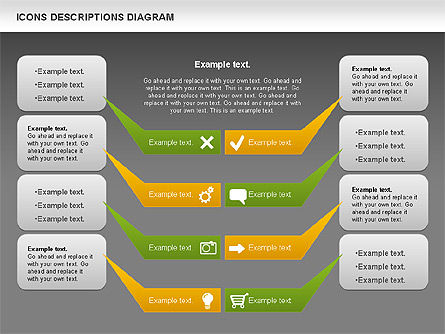 Process Chart with Icons , Slide 13, 00971, Process Diagrams — PoweredTemplate.com