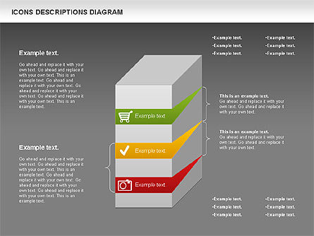 Gráfico de proceso con iconos, Diapositiva 15, 00971, Diagramas de proceso — PoweredTemplate.com