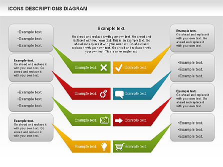 Process Chart with Icons , Slide 2, 00971, Process Diagrams — PoweredTemplate.com