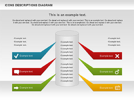 Gráfico de proceso con iconos, Diapositiva 3, 00971, Diagramas de proceso — PoweredTemplate.com