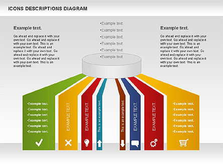 Gráfico de proceso con iconos, Diapositiva 6, 00971, Diagramas de proceso — PoweredTemplate.com