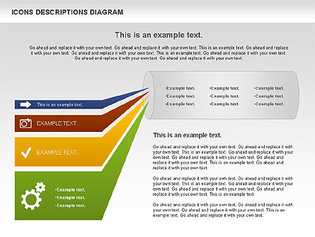 Gráfico de proceso con iconos, Diapositiva 7, 00971, Diagramas de proceso — PoweredTemplate.com