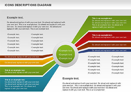 Gráfico de proceso con iconos, Diapositiva 8, 00971, Diagramas de proceso — PoweredTemplate.com