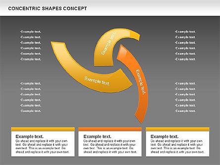 Concentric Shapes Concept, Slide 10, 00972, Business Models — PoweredTemplate.com