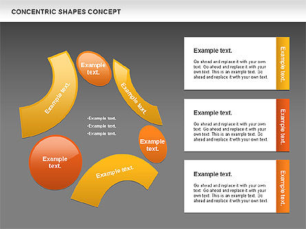 Concentric Shapes Concept, Slide 11, 00972, Business Models — PoweredTemplate.com