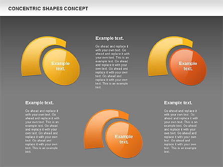 Konsep Bentuk Konsentris, Slide 12, 00972, Model Bisnis — PoweredTemplate.com