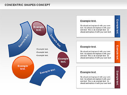 Concepto de formas concéntricas, Diapositiva 5, 00972, Modelos de negocios — PoweredTemplate.com