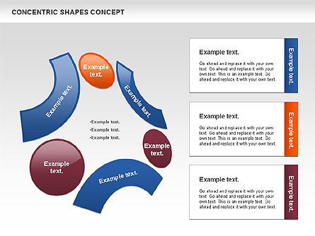 Concepto de formas concéntricas, Diapositiva 6, 00972, Modelos de negocios — PoweredTemplate.com