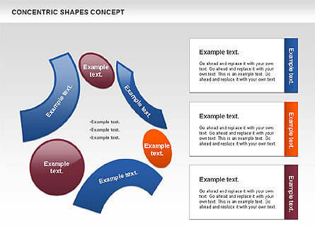 Het concept van concentrische vormen, Dia 7, 00972, Businessmodellen — PoweredTemplate.com