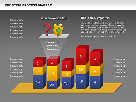 Profiting diagrama de processo, Deslizar 13, 00973, Modelos de Negócio — PoweredTemplate.com