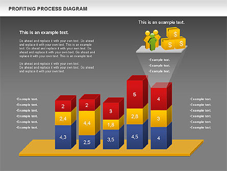Schéma de processus de profit, Diapositive 16, 00973, Modèles commerciaux — PoweredTemplate.com