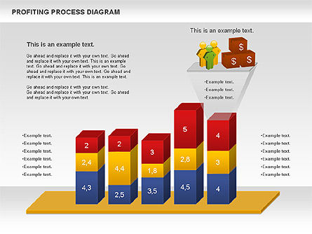 Profiting Process Diagram, Slide 5, 00973, Business Models — PoweredTemplate.com