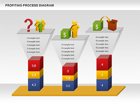 수익을 창출하는 프로세스 다이어그램, 슬라이드 7, 00973, 비즈니스 모델 — PoweredTemplate.com