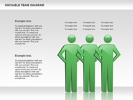 社交的なチームダイアグラム, スライド 6, 00975, ビジネスモデル — PoweredTemplate.com