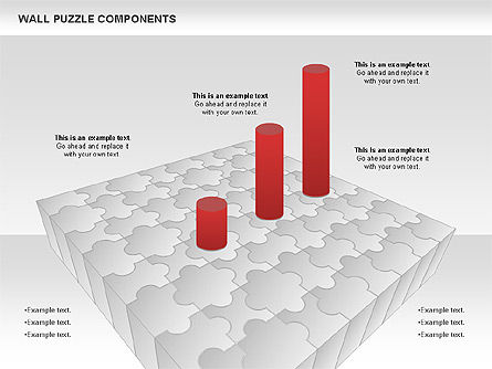 Komponen Teka-teki Dinding, Slide 8, 00976, Diagram Puzzle — PoweredTemplate.com