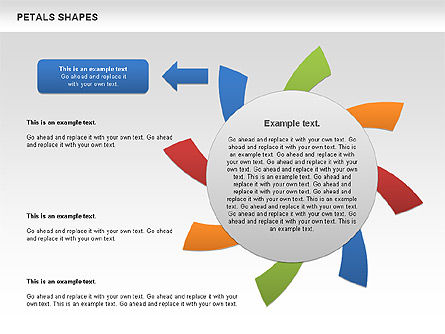 Free Petal Shapes, Slide 10, 00979, Shapes — PoweredTemplate.com