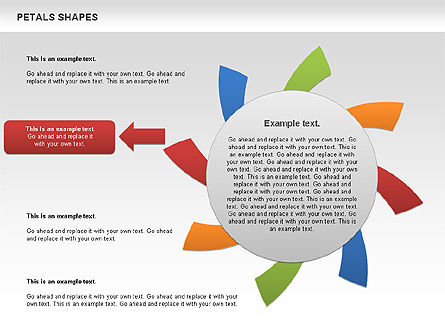 Free Petal Shapes, Slide 11, 00979, Shapes — PoweredTemplate.com