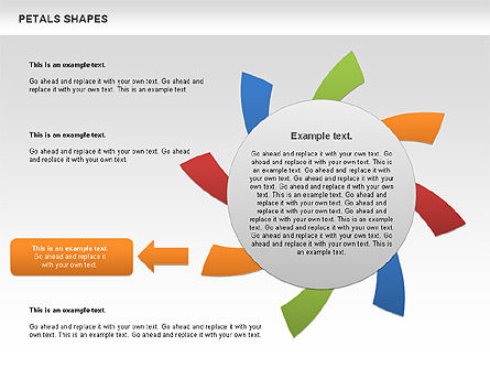 Free Petal Shapes, Slide 12, 00979, Shapes — PoweredTemplate.com