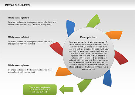 Free Petal Shapes, Slide 13, 00979, Shapes — PoweredTemplate.com