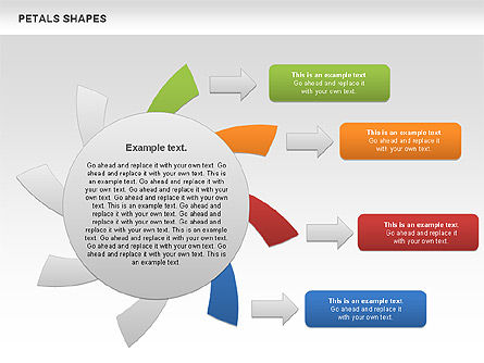 Free Petal Shapes, Slide 4, 00979, Shapes — PoweredTemplate.com