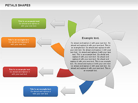 Free Petal Shapes, Slide 5, 00979, Shapes — PoweredTemplate.com
