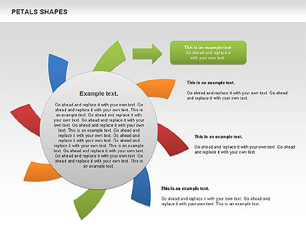 Free Petal Shapes, Slide 6, 00979, Shapes — PoweredTemplate.com