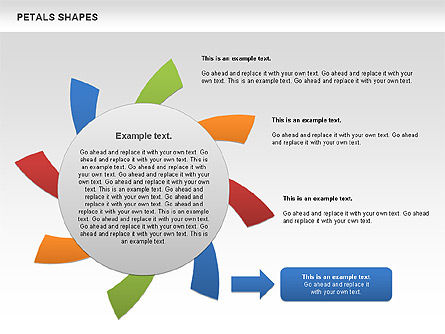 Free Petal Shapes, Slide 9, 00979, Shapes — PoweredTemplate.com