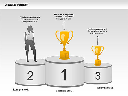 Winner Podium Diagram Presentation Template For Google Slides And Powerpoint