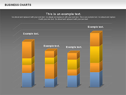 Gráfico del histograma 3D, Diapositiva 13, 00983, Modelos de negocios — PoweredTemplate.com