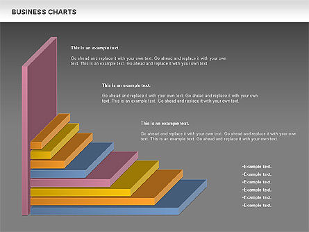 Graphique d'histogramme 3D, Diapositive 16, 00983, Modèles commerciaux — PoweredTemplate.com